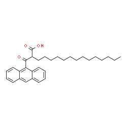 ChemSpider 2D Image | 2-(9-Anthrylcarbonyl)hexadecanoic acid | C31H40O3