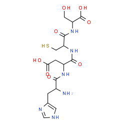ChemSpider 2D Image | his-asp-cys-ser | C16H24N6O8S