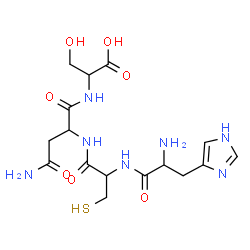 ChemSpider 2D Image | his-cys-asn-ser | C16H25N7O7S