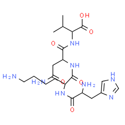 ChemSpider 2D Image | his-lys-asn-val | C21H36N8O6