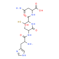 ChemSpider 2D Image | his-ser-cys-asn | C16H25N7O7S