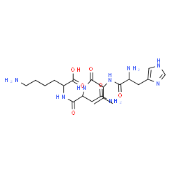ChemSpider 2D Image | his-val-asn-lys | C21H36N8O6