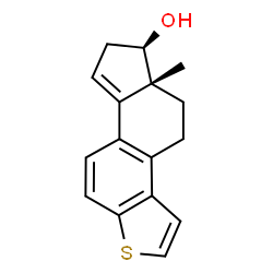 ChemSpider 2D Image | (5aR,6R)-5a-Methyl-5,5a,6,7-tetrahydro-4H-cyclopenta[5,6]naphtho[2,1-b]thiophene-6-ol | C16H16OS