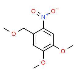 ChemSpider 2D Image | 1,2-Dimethoxy-4-(methoxymethyl)-5-nitrobenzene | C10H13NO5