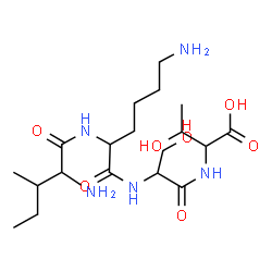 ChemSpider 2D Image | ile-lys-ser-thr | C19H37N5O7