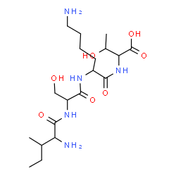 ChemSpider 2D Image | ile-ser-lys-thr | C19H37N5O7