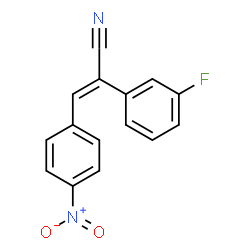 ChemSpider 2D Image | (2E)-2-(3-Fluorophenyl)-3-(4-nitrophenyl)acrylonitrile | C15H9FN2O2