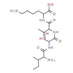 ChemSpider 2D Image | ile-ser-thr-lys | C19H37N5O7
