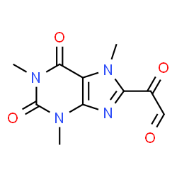 ChemSpider 2D Image | Oxo(1,3,7-trimethyl-2,6-dioxo-2,3,6,7-tetrahydro-1H-purin-8-yl)acetaldehyde | C10H10N4O4