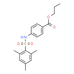 ChemSpider 2D Image | Propyl 4-[(mesitylsulfonyl)amino]benzoate | C19H23NO4S