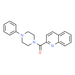 ChemSpider 2D Image | (4-Phenyl-1-piperazinyl)(2-quinolinyl)methanone | C20H19N3O