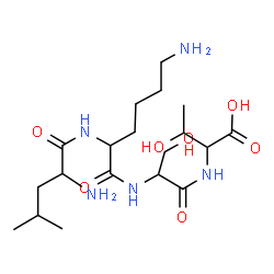 ChemSpider 2D Image | leu-lys-ser-thr | C19H37N5O7