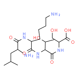 ChemSpider 2D Image | leu-lys-thr-ser | C19H37N5O7