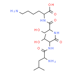 ChemSpider 2D Image | leu-thr-ser-lys | C19H37N5O7