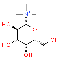 ChemSpider 2D Image | Î²-D-Galactopyranosylaminium, N,N,N-trimethyl- | C9H20NO5