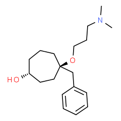 ChemSpider 2D Image | (1R,4R)-4-Benzyl-4-[3-(dimethylamino)propoxy]cycloheptanol | C19H31NO2