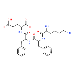 ChemSpider 2D Image | lys-phe-phe-glu | C29H39N5O7