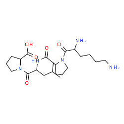 ChemSpider 2D Image | lys-pro-leu-pro | C22H39N5O5