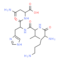 ChemSpider 2D Image | lys-val-his-asn | C21H36N8O6
