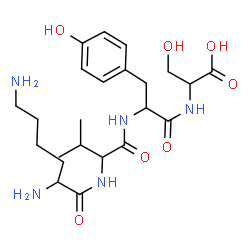 ChemSpider 2D Image | lys-val-tyr-ser | C23H37N5O7