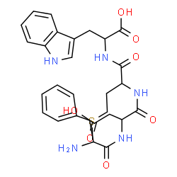 ChemSpider 2D Image | Phenylalanyl-alpha-aspartylmethionyltryptophan | C29H35N5O7S