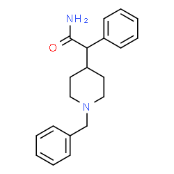 ChemSpider 2D Image | 2-(1-Benzyl-4-piperidinyl)-2-phenylacetamide | C20H24N2O