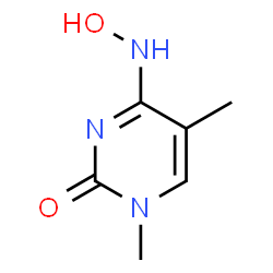 ChemSpider 2D Image | 4-(Hydroxyamino)-1,5-dimethyl-2(1H)-pyrimidinone | C6H9N3O2