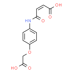 ChemSpider 2D Image | (2Z)-4-{[4-(Carboxymethoxy)phenyl]amino}-4-oxo-2-butenoic acid | C12H11NO6