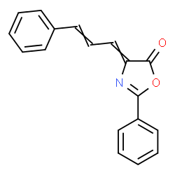ChemSpider 2D Image | 2-Phenyl-4-(3-phenyl-allylidene)-4H-oxazol-5-one | C18H13NO2