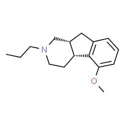 ChemSpider 2D Image | (4aR,9aR)-5-Methoxy-2-propyl-2,3,4,4a,9,9a-hexahydro-1H-indeno[2,1-c]pyridine | C16H23NO