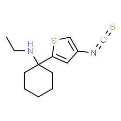 ChemSpider 2D Image | N-Ethyl-1-(4-isothiocyanato-2-thienyl)cyclohexanamine | C13H18N2S2