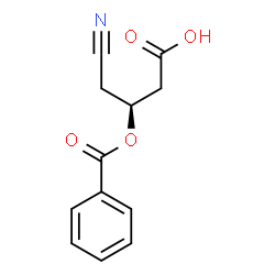 ChemSpider 2D Image | (3S)-3-(Benzoyloxy)-4-cyanobutanoic acid | C12H11NO4