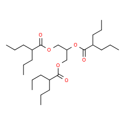ChemSpider 2D Image | 1,2,3-Propanetriyl tris(2-propylpentanoate) | C27H50O6
