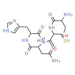 ChemSpider 2D Image | ser-cys-asn-his | C16H25N7O7S