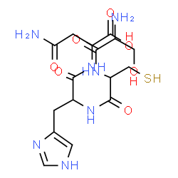 ChemSpider 2D Image | ser-cys-his-asn | C16H25N7O7S