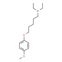 ChemSpider 2D Image | N,N-Diethyl-5-(4-methoxyphenoxy)-1-pentanamine | C16H27NO2