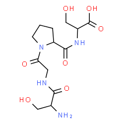 ChemSpider 2D Image | ser-gly-pro-ser | C13H22N4O7