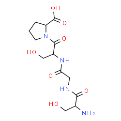 ChemSpider 2D Image | ser-gly-ser-pro | C13H22N4O7