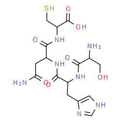 ChemSpider 2D Image | ser-his-asn-cys | C16H25N7O7S