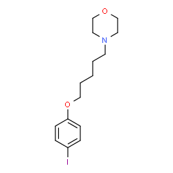 ChemSpider 2D Image | 4-[5-(4-Iodophenoxy)pentyl]morpholine | C15H22INO2