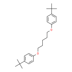 ChemSpider 2D Image | 1,1'-[1,5-Pentanediylbis(oxy)]bis[4-(2-methyl-2-propanyl)benzene] | C25H36O2