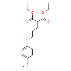 ChemSpider 2D Image | Diethyl [3-(4-methoxyphenoxy)propyl]malonate | C17H24O6