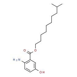 ChemSpider 2D Image | 9-Methyldecyl 2-amino-5-hydroxybenzoate | C18H29NO3