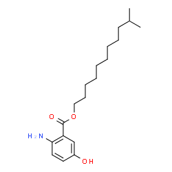 ChemSpider 2D Image | 10-Methylundecyl 2-amino-5-hydroxybenzoate | C19H31NO3