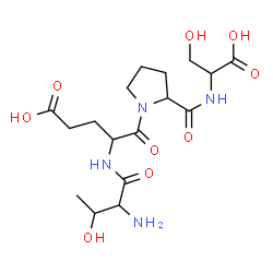 ChemSpider 2D Image | thr-glu-pro-ser | C17H28N4O9