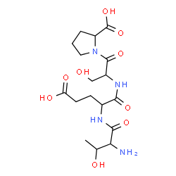 ChemSpider 2D Image | thr-glu-ser-pro | C17H28N4O9