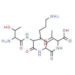 ChemSpider 2D Image | thr-lys-val-thr | C19H37N5O7