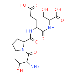ChemSpider 2D Image | thr-pro-glu-ser | C17H28N4O9