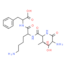 ChemSpider 2D Image | thr-thr-lys-phe | C23H37N5O7