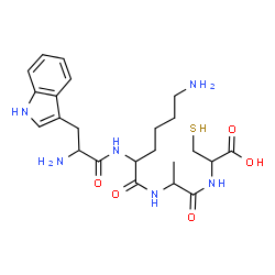 ChemSpider 2D Image | trp-lys-ala-cys | C23H34N6O5S